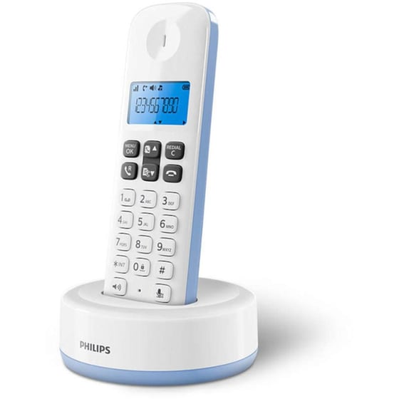 Ασύρματο Τηλέφωνο Philips D1611S/GRS - Γαλάζιο image 1