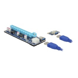Delock Riser Κάρτα Δικτύου PCI Ενσύρματη Σύνδεση με Καλώδιο x16 με 60 εκ. USB