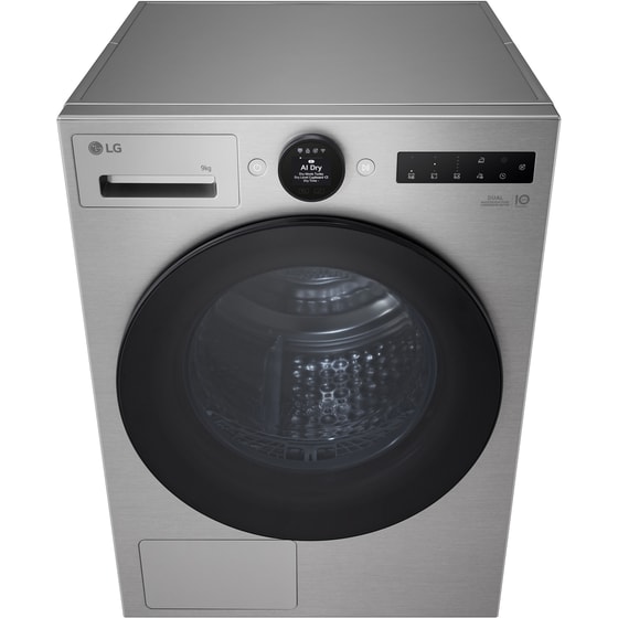 LG RHX7009TSB 9 kg με Αντλία Θερμότητας Ασημί Στεγνωτήριο Ρούχων image 4