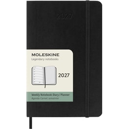 Ημερολόγιο Εβδομαδιαίο 2027 Moleskine 12M Pocket Soft Cover Μαύρο