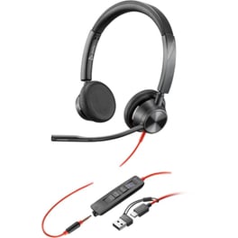 Ενσύρματα Ακουστικά με Μικρόφωνο Poly Blackwire 3325 - Μαύρο