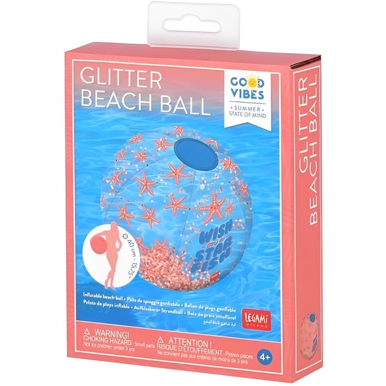 Φουσκωτή Μπάλα Παραλίας Legami Starfish Glitter - Διάφανη image 3