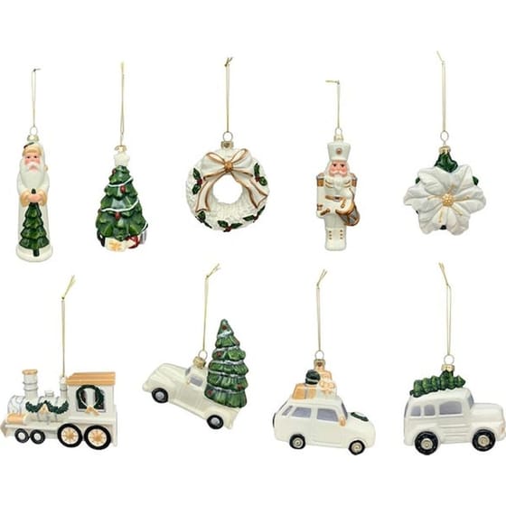 Exner Χριστουγεννιάτικο Κρεμαστό Στολίδι Λευκό image 0