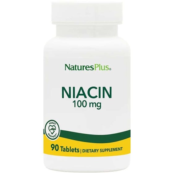 Nature's Plus Niacin 100mg - 90 ταμπλέτες image 0