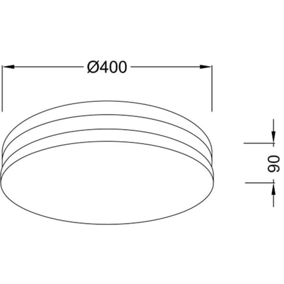 Φωτιστικό Πλαφονιέρα Aca Gozo από Ακρυλικό/Πλαστικό - Λευκό image 1