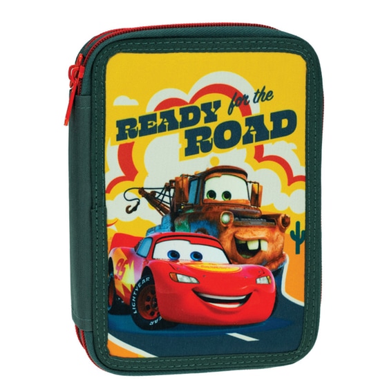 Κασετίνα Παραλληλόγραμμη Gim Cars On The Road Διπλή image 0