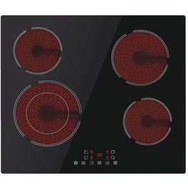 DAVOLINE BVC6005  60 cm Μαύρο Εστία Κεραμική Αυτόνομη