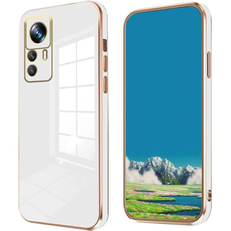 BODYCELL Θήκη Xiaomi 12T / 12T Pro - Bodycell Gold Plated - White