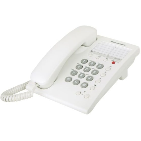 Ενσύρματο Τηλέφωνο Panasonic KX-TS550 - Λευκό image 0