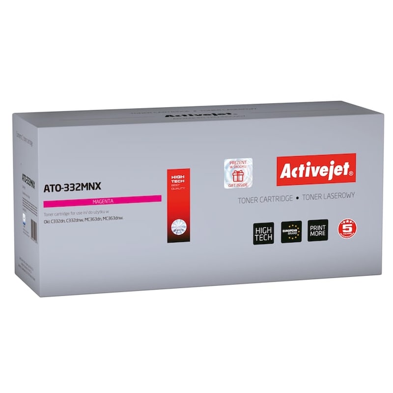 ACTIVEJET Toner Συμβατό Activejet Ato-332mnx Oki 46508710 (3000 Σελίδες) Magenta