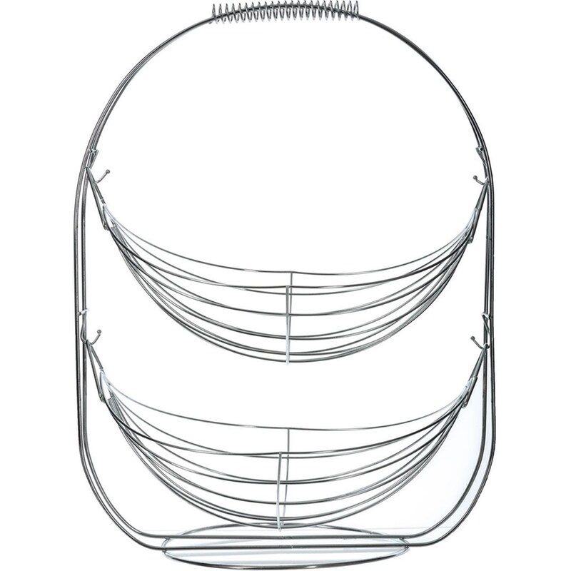 Φρουτιέρα Spitishop Μεταλλική 34.5x25.5x46cm - Ασημί