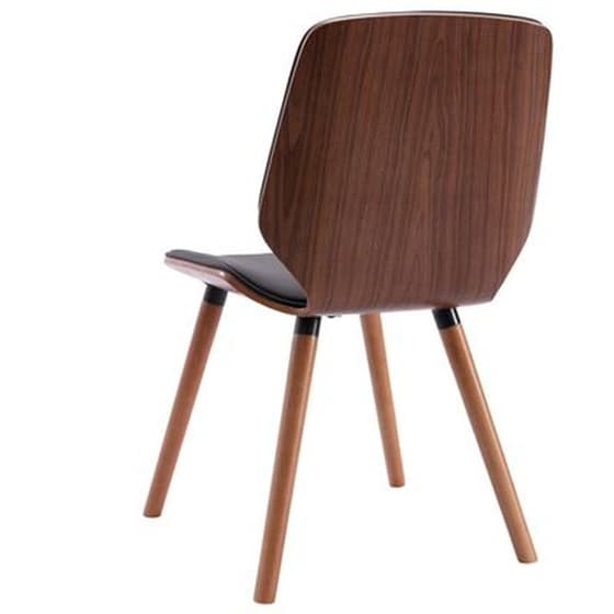 Καρέκλες Τραπεζαρίας Vidaxl από Συνθετικό Δέρμα 2 Τμχ - Μαύρες image 5