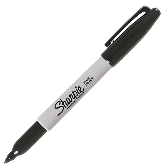 Μαρκαδόρος Ανεξλίτηλος Sharpie Fine Μαύρο 1.0 mm image 0