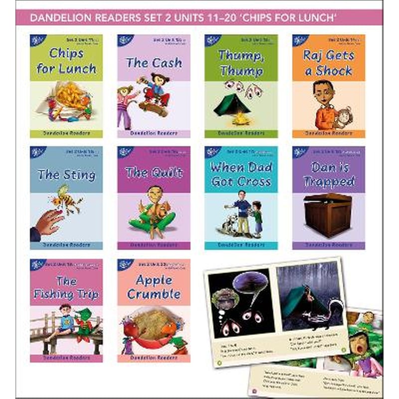 Phonic Books Dandelion Readers Set 2 Units 11-20