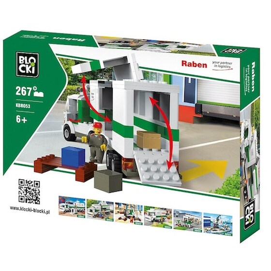 Blocki Raben Blocks Μεγάλο Φορτηγό Kbr053 (267 Κομμάτια) image 0