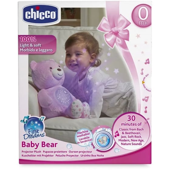 Μουσικός Προβολέας Chicco Αρκουδάκι Pink image 0
