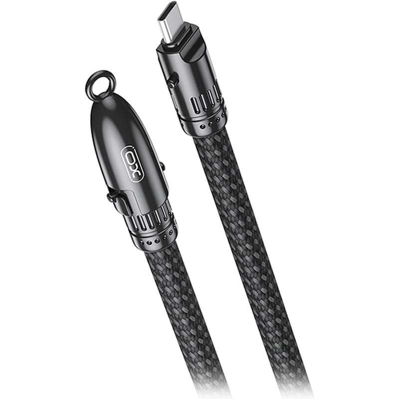 Καλώδιο XO NB-Q289B USB-C Male σε USB-C Male 0.2m - Μαύρο