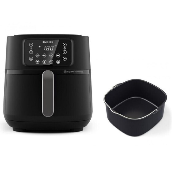 PHILIPS HD9285/93 με Αποσπώμενο Κάδο 2000 W 7.2 L Μαύρο Φριτέζα Αέρος image 5