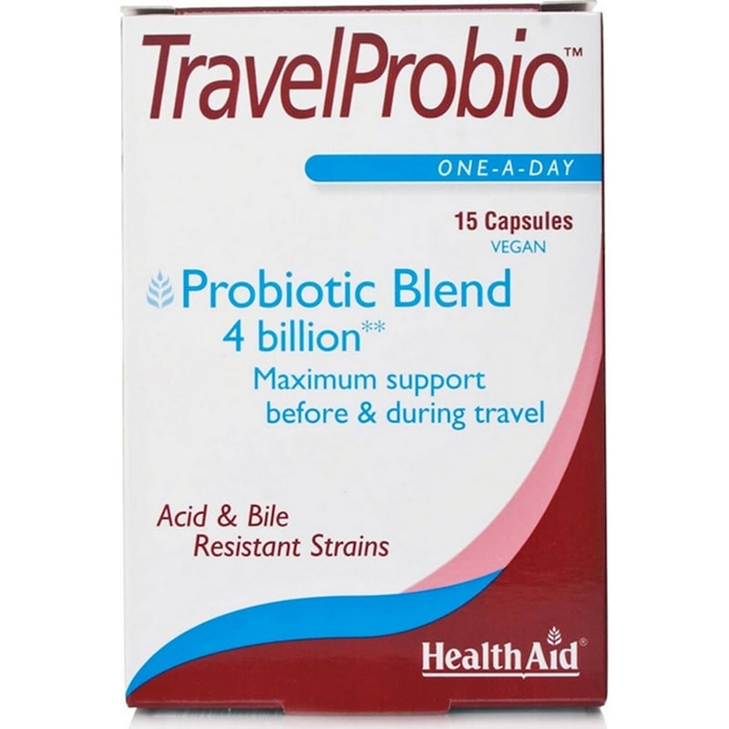 HEALTH AID Προβιοτικό Health Aid Travelprobio - 15 κάψουλες