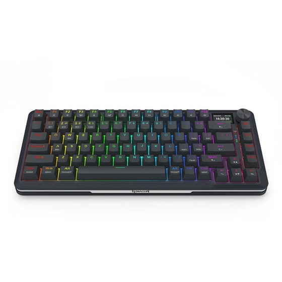 Redragon Flekact K708RGB Gaming Μηχανικό Ασύρματο 2.4 GHz/Bluetooth Πληκτρολόγιο RGB Μαύρο (US) image 4