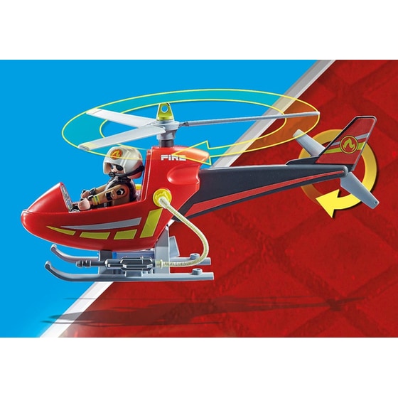 PLAYMOBIL® City Action Action Heroes Ελικόπτερο Πυροσβεστικής (71195) image 3