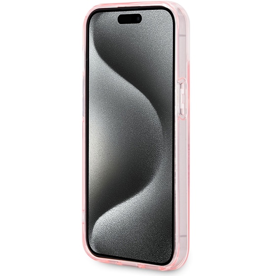Θήκη Apple iPhone 15 - Guess Flowers Wreath Collection Magsafe Hard Case - Ροζ image 2