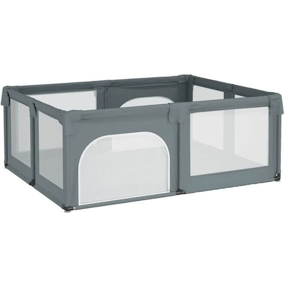 Παρκοκρέβατο VidaXL Γκρι image 0