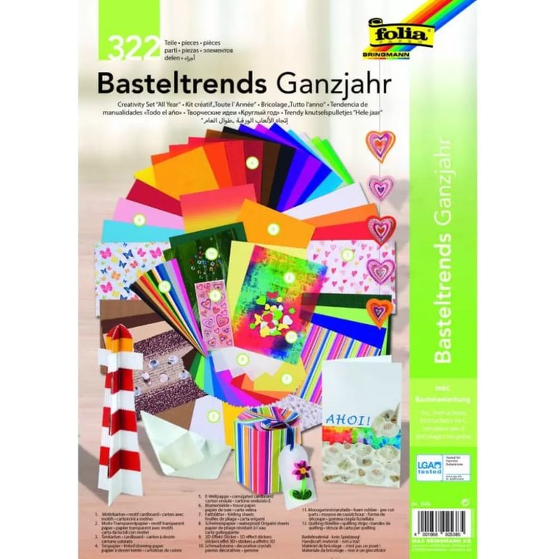 Folia Δημιουργικό Σετ Χειροτεχνίας 322 Τμχ - Four Seasons