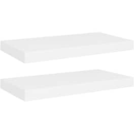 Ράφια Τοίχου VidaXL από MDF 50x23x3.8 cm 2 Τμχ - Λευκό