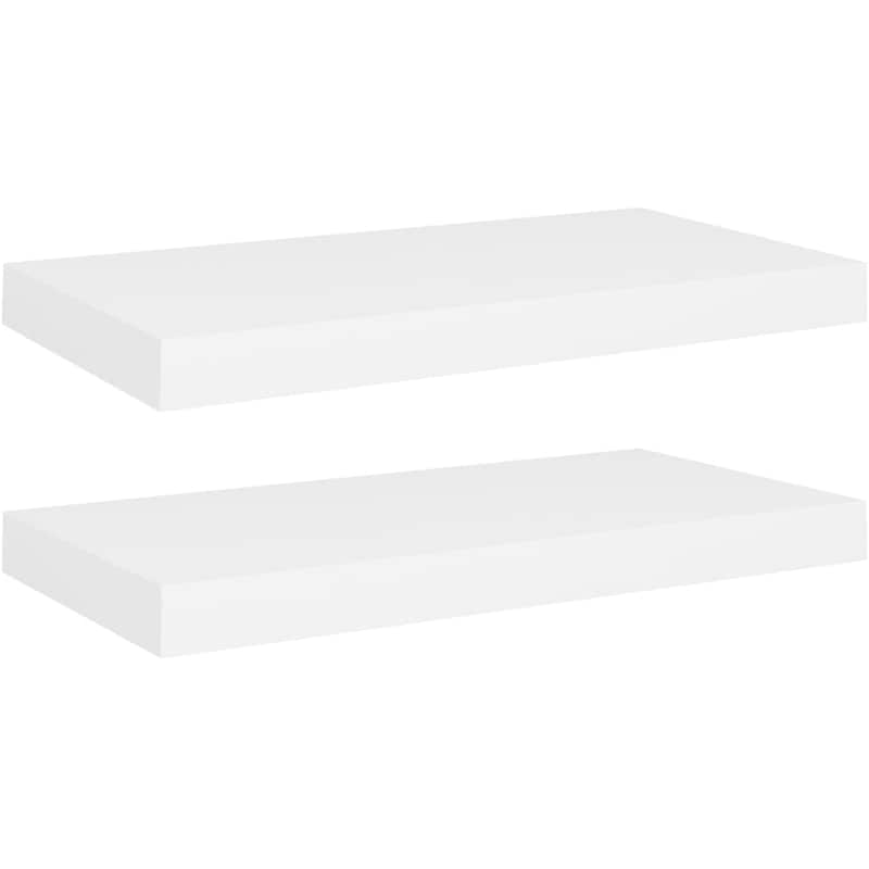 VIDAXL Ράφια Τοίχου VidaXL από MDF 50x23x3.8 cm 2 Τμχ - Λευκό