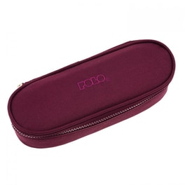 Κασετίνα Οβάλ Polo Box Σκούρο Μονή Μωβ