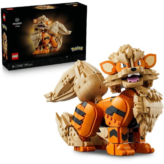 LEGO® Pokémon™ Arcanine Pokémon Figure Building Set (72160) image 6