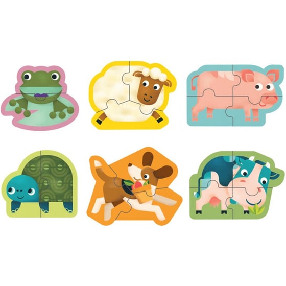 Παιδικό Παζλ Oddy At Sea Ζώα της Φάρμας (2/3/4 Κομμάτια) image 1