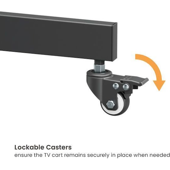 Βάση Τηλεόρασης  Brateck  T1042T 37"-70" Επιδαπέδια - Μαύρο image 3