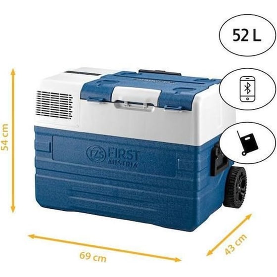 Ηλεκτρικό Φορητό Ψυγείο First Austria FA-5171-1 12V/230V 52Lt 60W - Μπλε image 4