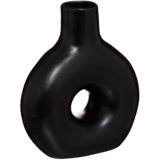 Διακοσμητικό Βάζο Spitishop Κεραμικό A-s Circle Black 185411 17x21cm - Μαύρο image 0