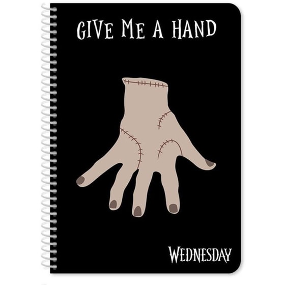 Τετράδιο Σπιράλ Διακάκης Β5 Wednesday 2 Θεμάτων 60 Φύλλων 17x25cm image 2