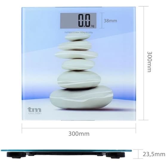 Ψηφιακή Ζυγαριά Σώματος TM Electron Zen Slim Μπλε image 1