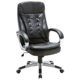 Καρέκλα Διευθυντική Woodwell BF5150 από Τεχνητό Δέρμα - Μαύρη