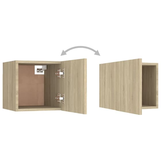 Έπιπλο Τηλεόρασης VidaXL από Μοριοσανίδα 30.5x30x30cm - Καφέ image 9