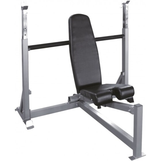 Ρυθμιζόμενος Πάγκος Γυμναστικής Amila Adjustable Olympic Bench Press 93704 154x125x147cm - Μαύρο image 0