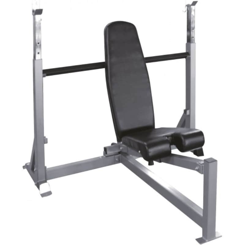 Ρυθμιζόμενος Πάγκος Γυμναστικής Amila Adjustable Olympic Bench Press 93704 154x125x147cm - Μαύρο