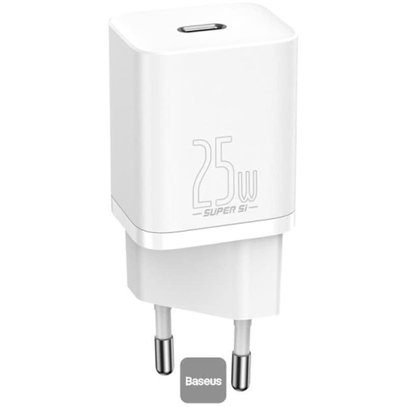 Φορτιστής Πρίζας Baseus Super Si USB-C 25 W - Λευκό