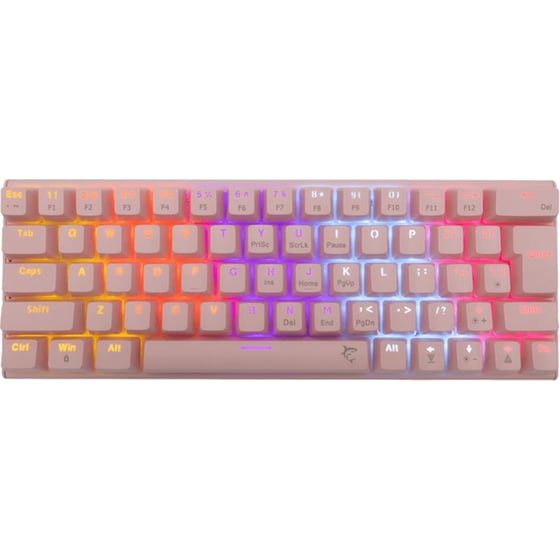 White Shark Wakizashi Gaming Μηχανικό Ενσύρματο Πληκτρολόγιο RGB Ροζ (US) image 0
