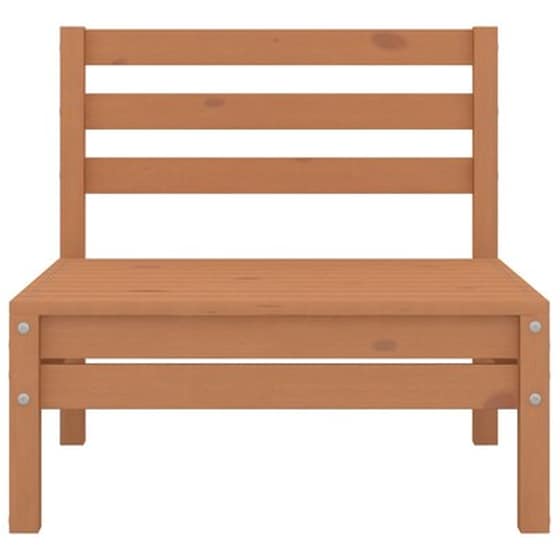 Vidaxl Σαλόνι Κήπου Σετ 4 Τεμαχίων Καφέ Μελί Από Μασίφ Ξύλο Πεύκου image 4