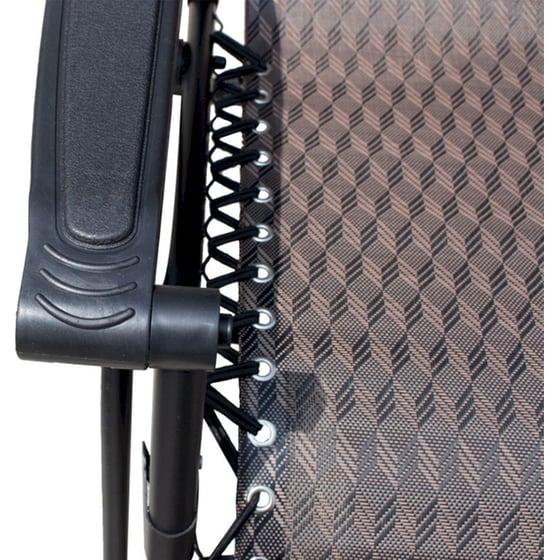 Πολυθρόνα Παραλίας ArteLibre Holbox Πτυσσόμενη από Ύφασμα Teslin και Μέταλλο - Μαύρη image 1