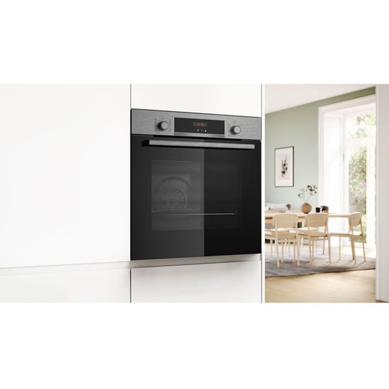BOSCH HBA574BS3 71 Lt Inox Εντοιχιζόμενος Φούρνος Άνω Πάγκου image 3