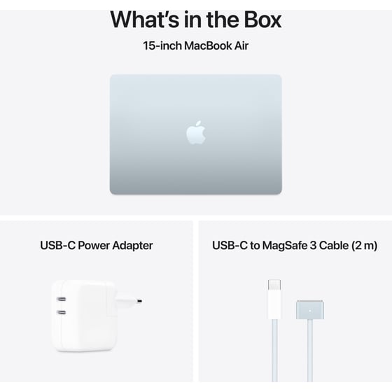 Apple MacBook Air with M4 Chip 15.3"QHD (Apple M4/16GB/512GB SSD/MacOS) Sky Blue image 9