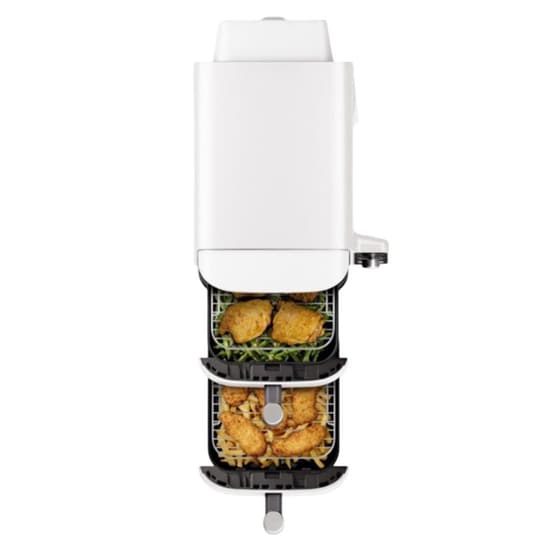 NINJA SL400 WTE με Διπλό Αποσπώμενο Κάδο 2470 W 9.5 L Λευκή Φριτέζα Αέρος image 3