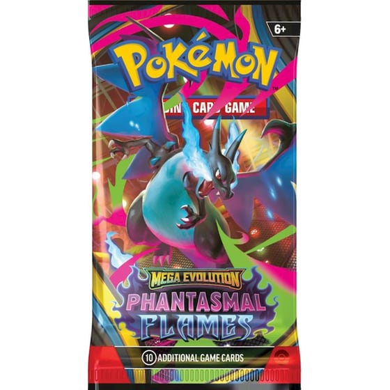 Pokémon TCG: Mega Evolution - Phantasmal Flames Booster 1 Φακελάκι - Τυχαία Επιλογή Σχεδίου image 0